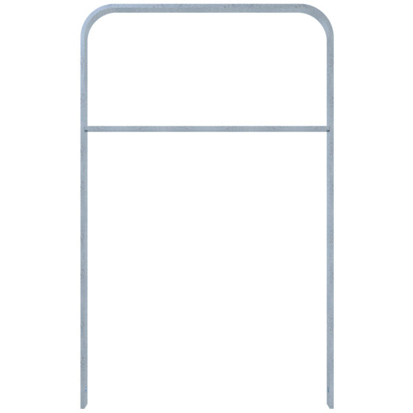 Anlehnbügel aus Flachstahl 50 x 12 mm in gebogener Ausführung