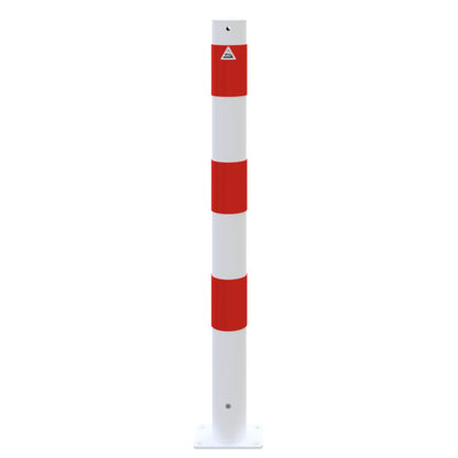 Absperrpfosten Stahlrohr Ø 76 x 2,6 mm ortsfest allseitig bis 30° neigbar