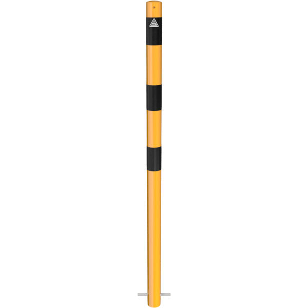Absperrpfosten Stahlrohr Ø 60 x 2,5 mm gelb / schwarz