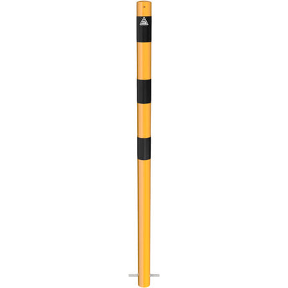 Absperrpfosten Stahlrohr Ø 60 x 2,5 mm gelb / schwarz
