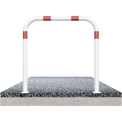 Rohrbügel aus Stahlrohr Ø 60 x 2,5 mm ohne Querholm für Dübelbefestigung