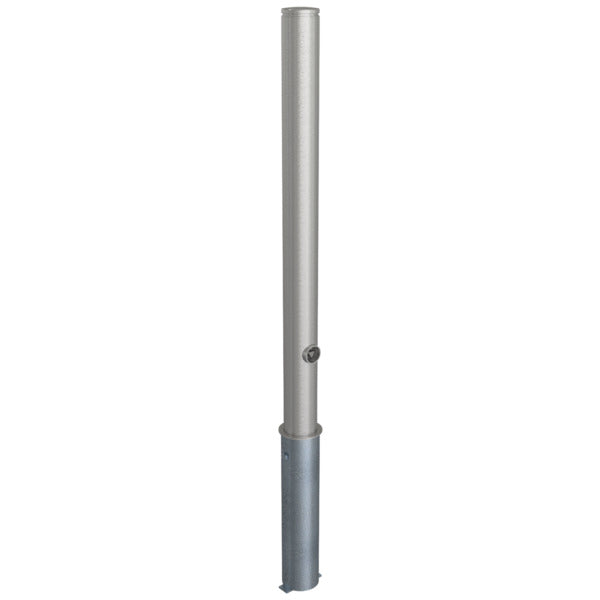 Edelstahlpfosten Ø 76 mm mit Ziernut