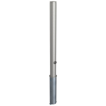 Edelstahlpfosten Ø 76 mm mit Ziernut