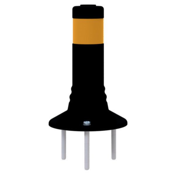 Flexipfosten schwarz / gelb Ø 80 mm