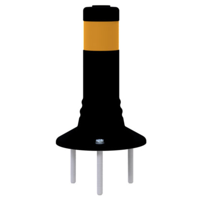 Flexipfosten schwarz / gelb Ø 80 mm