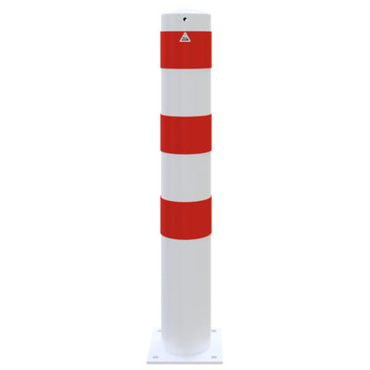 Absperrpoller Stahlrohr Ø 152 x 3,2 mm ortsfest für Dübelbefestigung