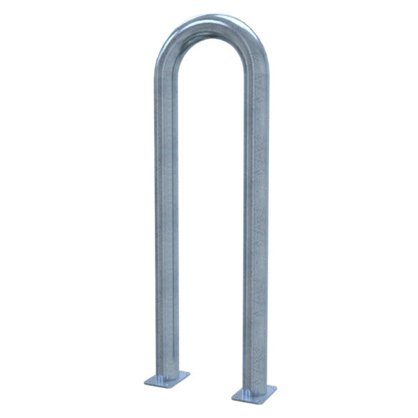Universalbügel aus Stahlrohr Ø 76 x 2,6 mm für Dübelbefestigung