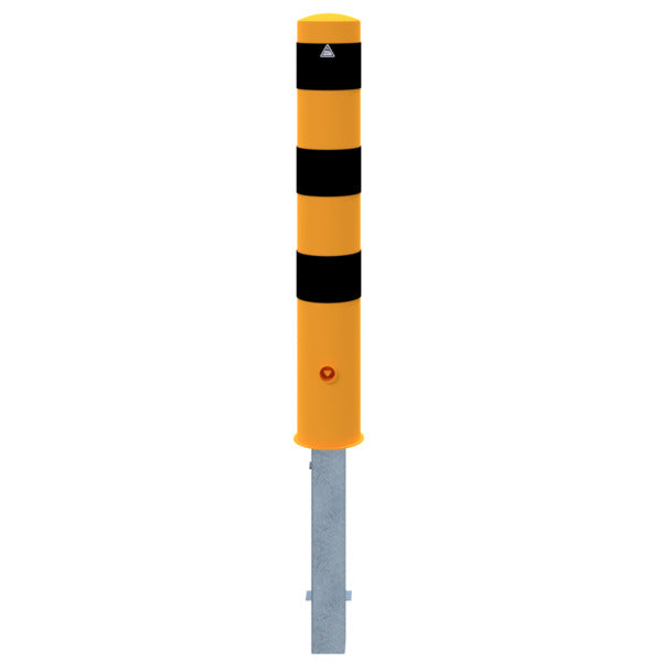 Absperrpoller Stahlrohr Ø 152 x 3,2 mm gelb / schwarz
