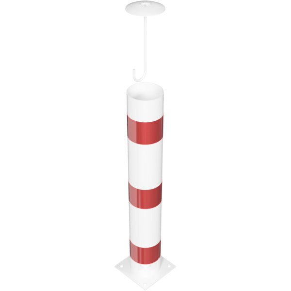 Absperrpoller Stahlrohr Ø 152 x 3,2 mm ortsfest für Dübelbefestigung