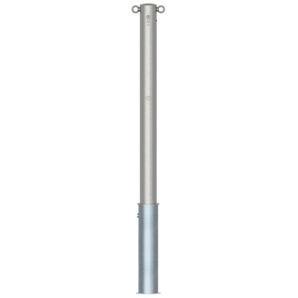 Edelstahlpfosten Ø 76 mm ohne Ziernut