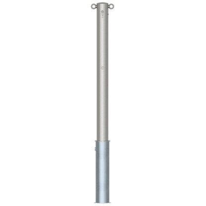Edelstahlpfosten Ø 76 mm ohne Ziernut