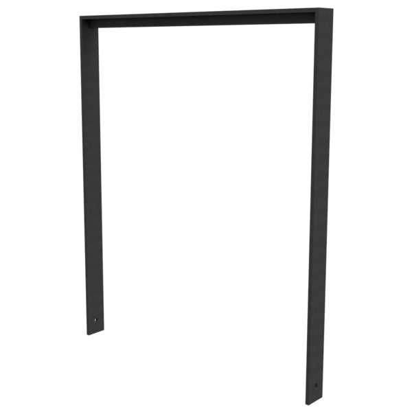 Anlehnbügel aus Flachstahl 80 x 12 mm mit Unterzug