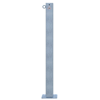 Absperrpfosten 70 x 70 mm ortsfest für Dübelbefestigung