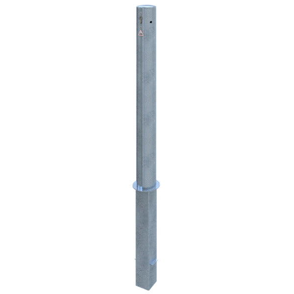 Absperrpfosten Stahlrohr Ø 102 x 2,9 mm herausnehmbar mit Profilzylinder