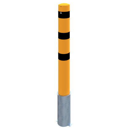 Absperrpoller Stahlrohr Ø 193 x 3,6 mm gelb / schwarz
