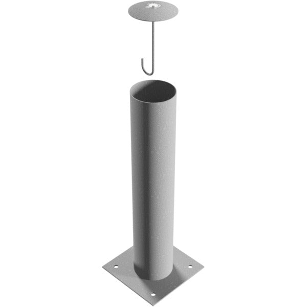 Absperrpoller Stahlrohr Ø 193 x 3,6 mm ortsfest für Dübelbefestigung