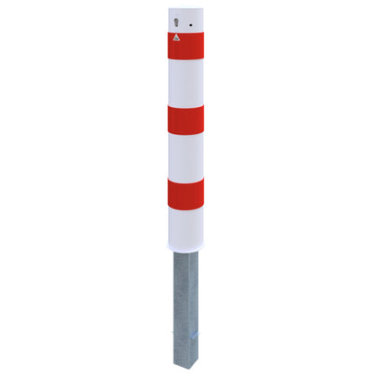 Absperrpoller Stahlrohr Ø 152 x 3,2 mm herausnehmbar mit Dreikantverschluss oder Profilzylinderschloss