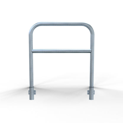 Schutzbügel Stahlrohr Ø 60 x 2,5 mm mit Querholm für Wandmontage