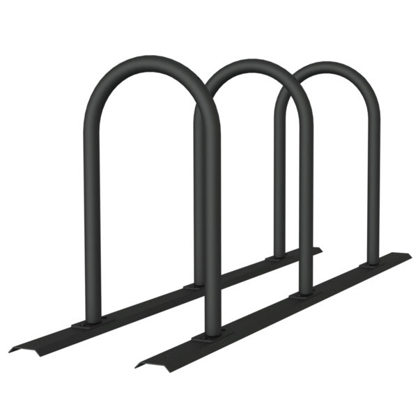 Fahrradanlehnbügel Reihenanlage Stahlrohr Ø 48 mm
