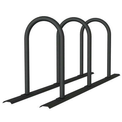 Fahrradanlehnbügel Reihenanlage Stahlrohr Ø 48 mm