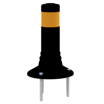 Flexipfosten schwarz / gelb Ø 80 mm