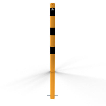Absperrpfosten Stahlrohr Ø 60 x 2,5 mm gelb / schwarz