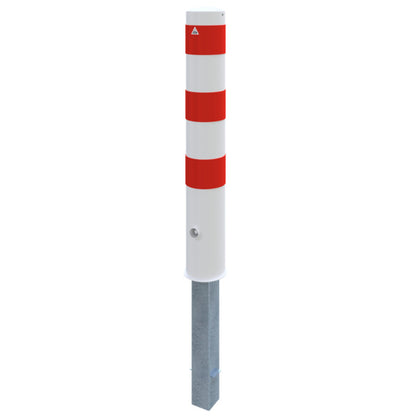 Absperrpoller Stahlrohr Ø 152 x 3,2 mm herausnehmbar mit Dreikantverschluss oder Profilzylinderschloss