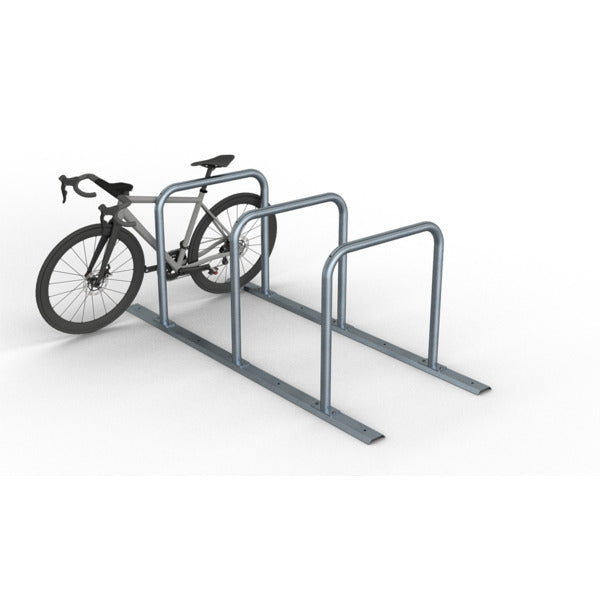 Fahrradanlehnbügel Reihenanlage Stahlrohr Ø 48 mm