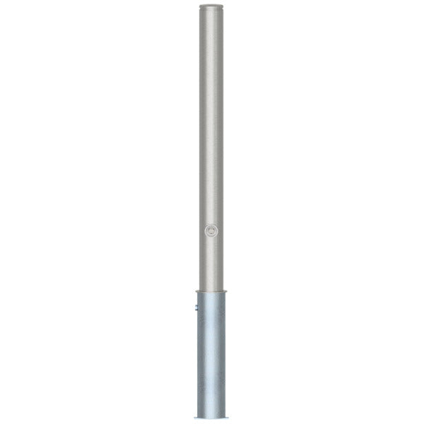 Edelstahlpfosten Ø 76 mm mit Ziernut