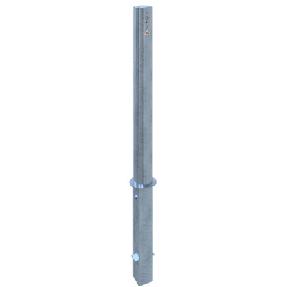 Absperrpfosten Stahlrohr Ø 102 x 2,9 mm herausnehmbar mit Profilzylinder
