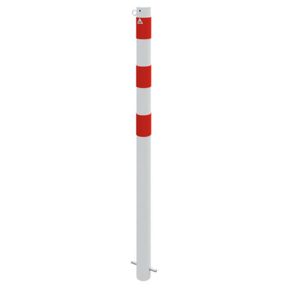 Absperrpfosten Stahlrohr Ø 76 x 2,6 mm ortsfest zum Einbetonieren