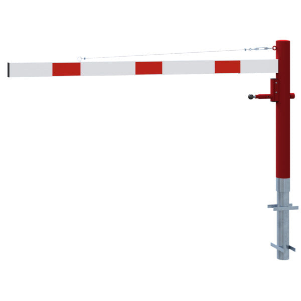 Drehschranke mit Seilzugverstärkung