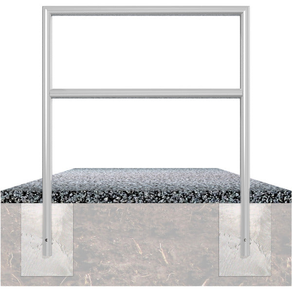 Anlehnbügel aus Stahlrohr Ø 48 x 2,5 mm