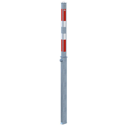 Absperrpfosten 70 x 70 mm vollversenkbar