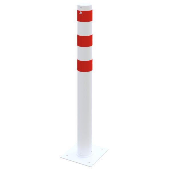 Absperrpoller Stahlrohr Ø 152 x 3,2 mm ortsfest zur Dübelbefestigung