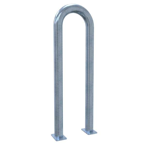 Universalbügel aus Stahlrohr Ø 76 x 2,6 mm für Dübelbefestigung