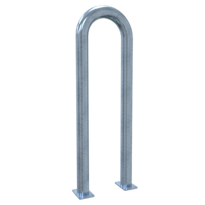 Universalbügel aus Stahlrohr Ø 76 x 2,6 mm für Dübelbefestigung