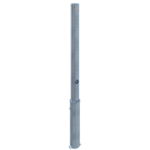 Absperrpfosten Stahlrohr Ø 76 x 2,6 mm herausnehmbar mit Dreikantverschluss