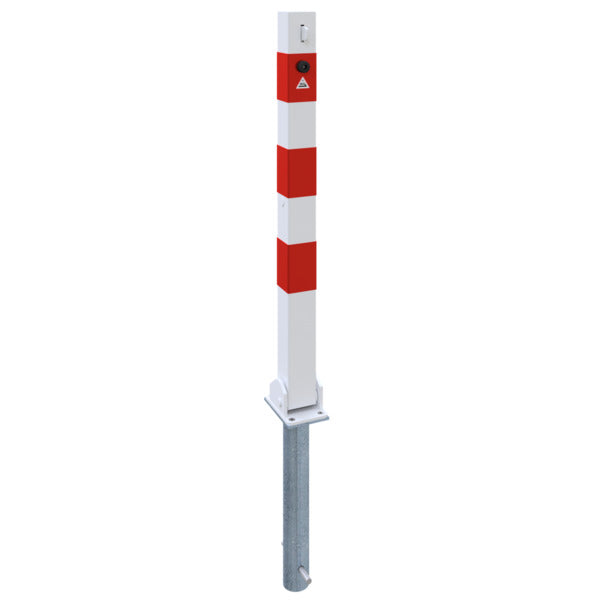 Absperrpfosten 70 x 70 mm umlegbar für Vorhangschloss