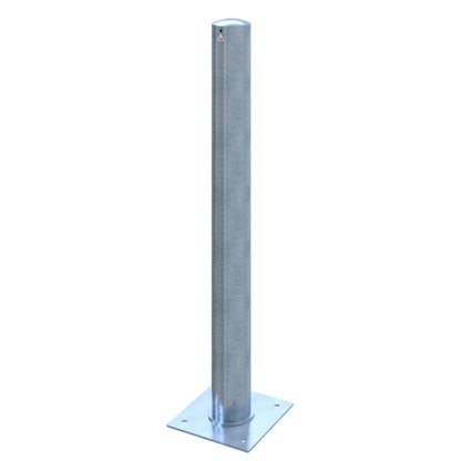 Absperrpoller Stahlrohr Ø 152 x 3,2 mm ortsfest zur Dübelbefestigung