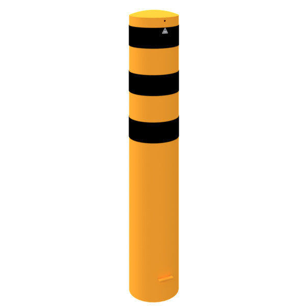 Absperrpoller Stahlrohr Ø 273 x 5 mm gelb / schwarz