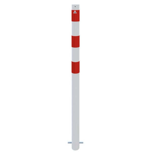 Absperrpfosten Stahlrohr Ø 76 x 2,6 mm ortsfest zum Einbetonieren