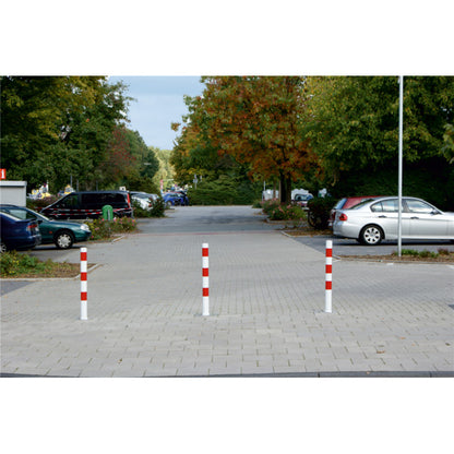 Absperrpfosten Stahlrohr Ø 76 x 2,6 mm ortsfest zum Einbetonieren