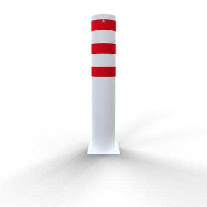 Absperrpoller Stahlrohr Ø 273 x 5 mm ortsfest für Dübelbefestigung
