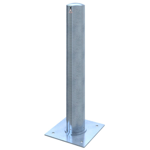 Absperrpoller Stahlrohr Ø 152 x 3,2 mm ortsfest zur Dübelbefestigung