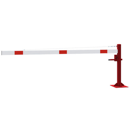 Drehschranke mit Seilzugverstärkung