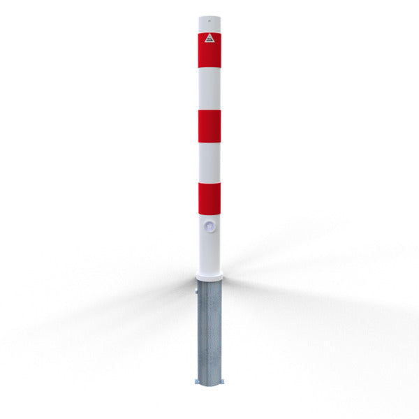 Absperrpfosten Stahlrohr Ø 76 x 2,6 mm herausnehmbar mit Dreikantverschluss