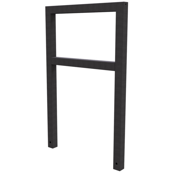 Anlehnbügel aus Stahlrohr Rechteckrohr 60 x 60 mm