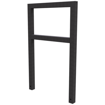 Anlehnbügel aus Stahlrohr Rechteckrohr 60 x 60 mm