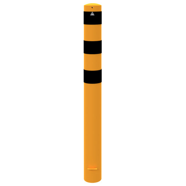 Absperrpoller Stahlrohr Ø 152 x 3,2 mm gelb / schwarz
